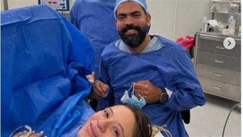 خالد عليش يرزق بمولودة جديدة من زوجته ميرهان عمرو
