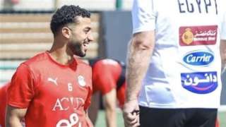 استعدادا للقاء موريتانيا.. محمد عبد المنعم يشارك في مران منتخب مصر